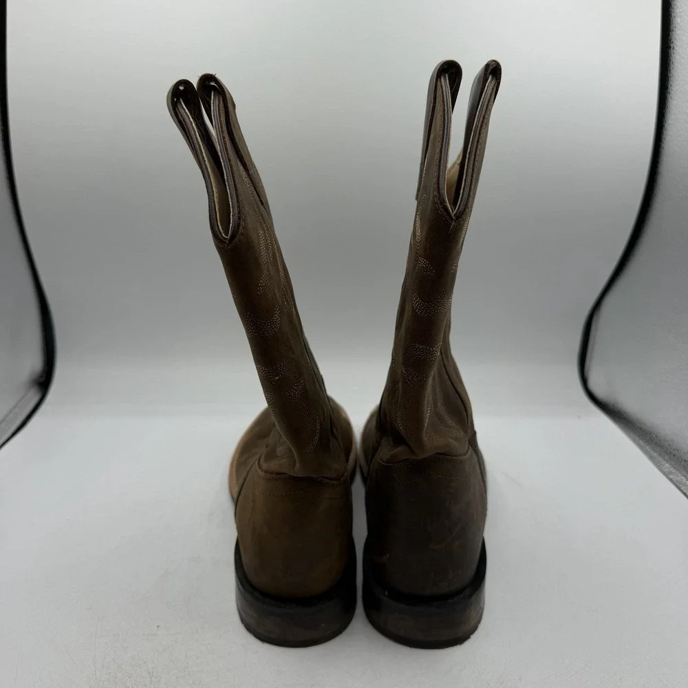 Cody James Western Boots BIG KIDS Size 6.0 D Brown Leather Square Toe BBSC1904